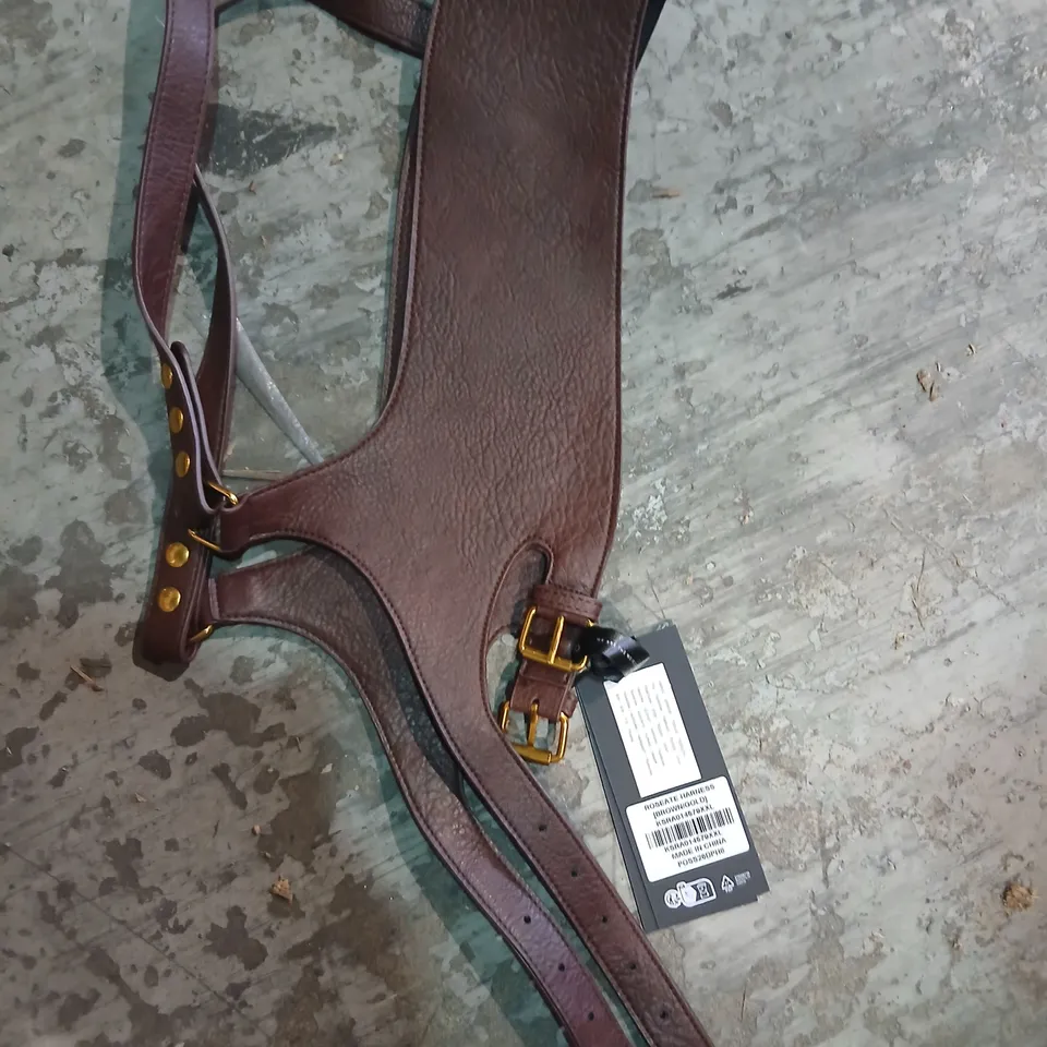 APPROXIMATELY 15 BRAND NEW KILLSTAR ROSEATE HARNESS BROWN/GOLD