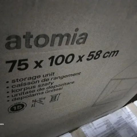 BOXED ATOMIA 75 Γ 100 Γ 58CM STORAGE UNIT 2 BOXES