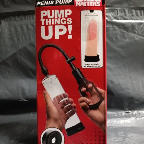 BOXED SIZE MATTERS TRIGGER PENIS PUMP