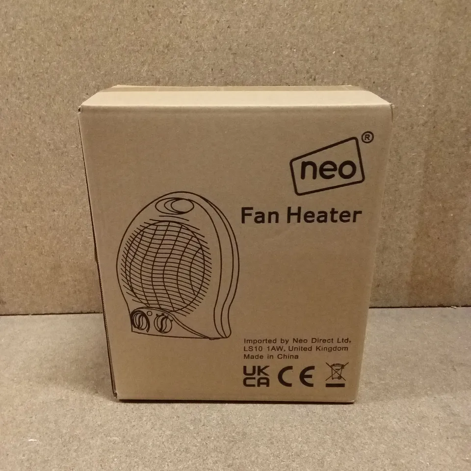 BOXED NEO FAN HEATER IN WHITE