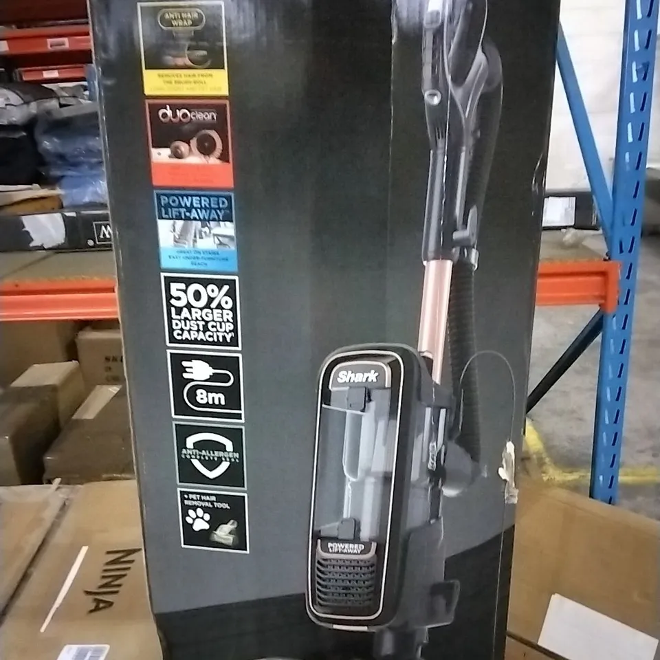 BOXED SHARK DUO CLEAN POWERED LIFT AWAY CORDED VACUUM AZ950UKT