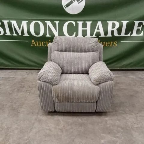 BARON FABRIC MANUAL RECLINER ARMCHAIR