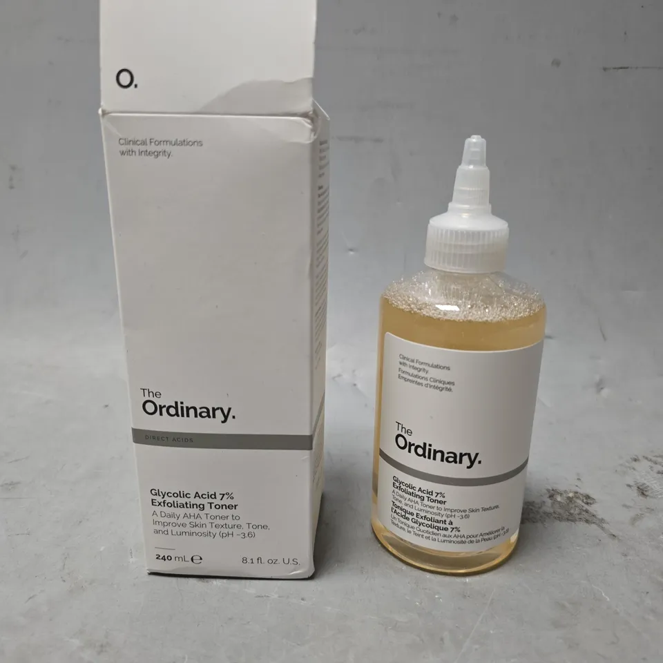 BOXED THE ORDINARY GLYCOLIC ACID 7% EXFOLIATING TONER 240ML 