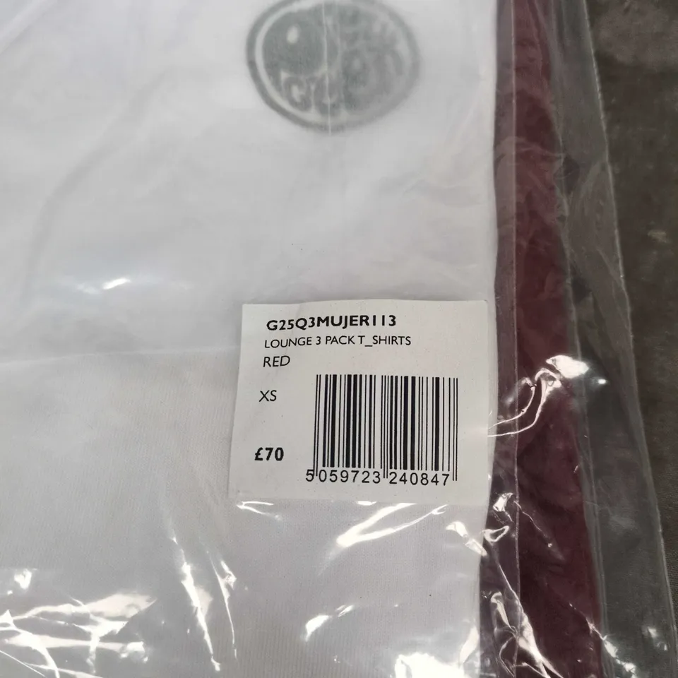 PRETTY GREEN LOUNGE 3-PACK T-SHIRTS IN MULTI SIZE XS