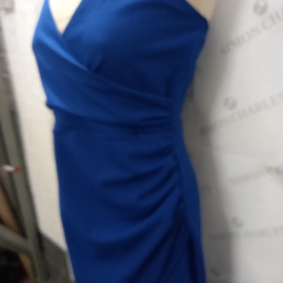 QUIZ DIAMANTE WRAP MAXI DRESS - UK 14