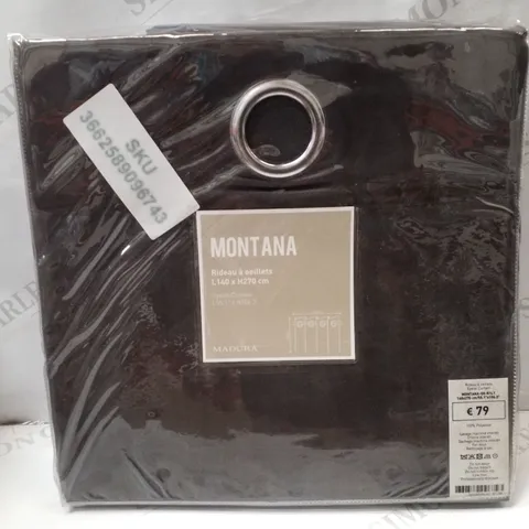 BRAND NEW MADURA MONTANA 140×270CM EYELET CURTAINS 