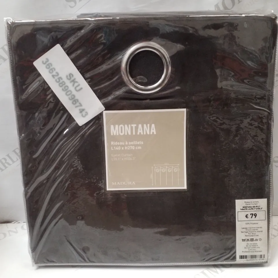 BRAND NEW MADURA MONTANA 140×270CM EYELET CURTAINS 