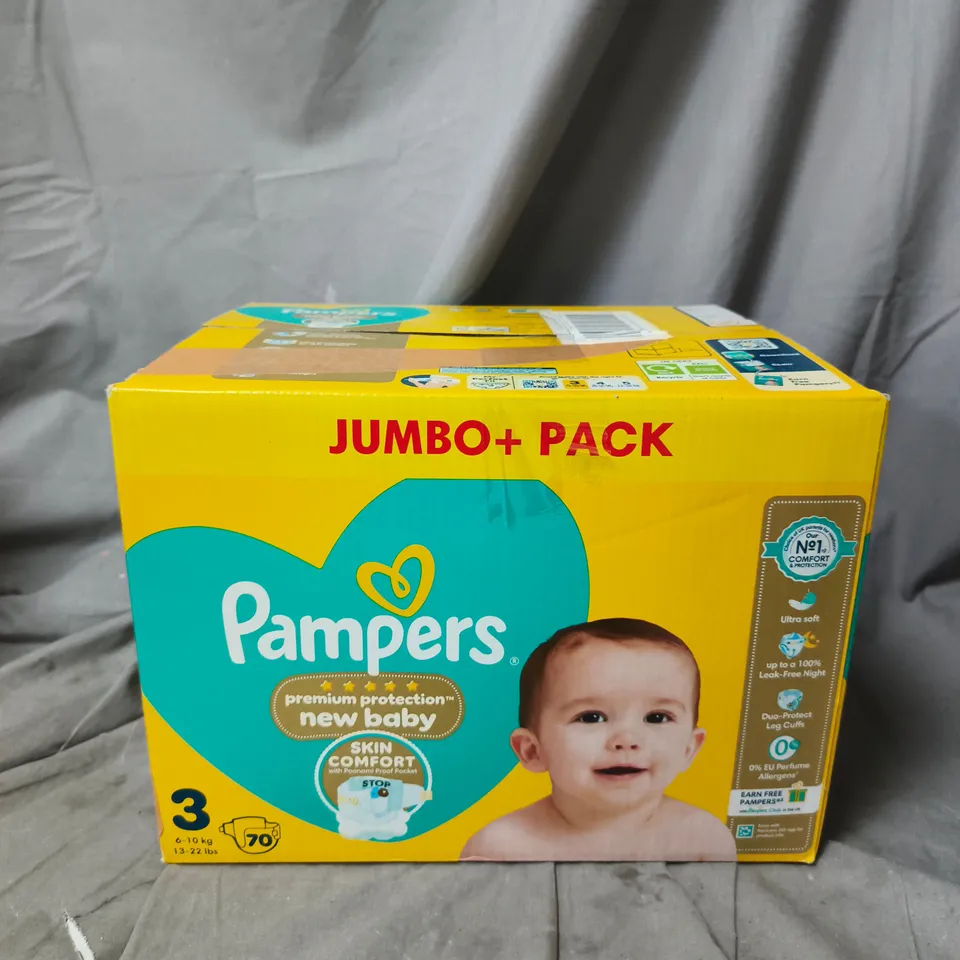 PAMPERS PACK OF 2 SIZE 3 NAPPIES 6-10KG