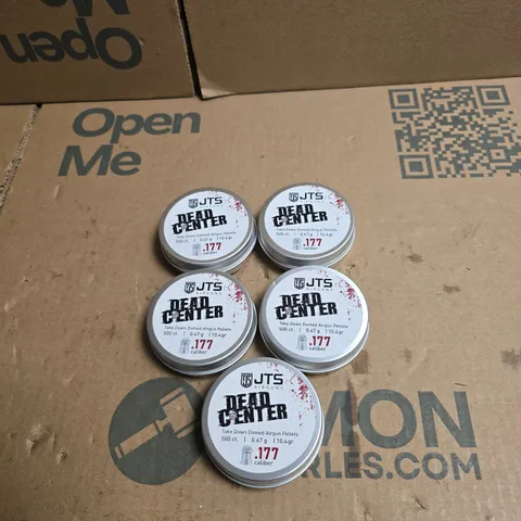5 X JTS DEAD CENTER AIRGUN PELLETS .177 CALIBER