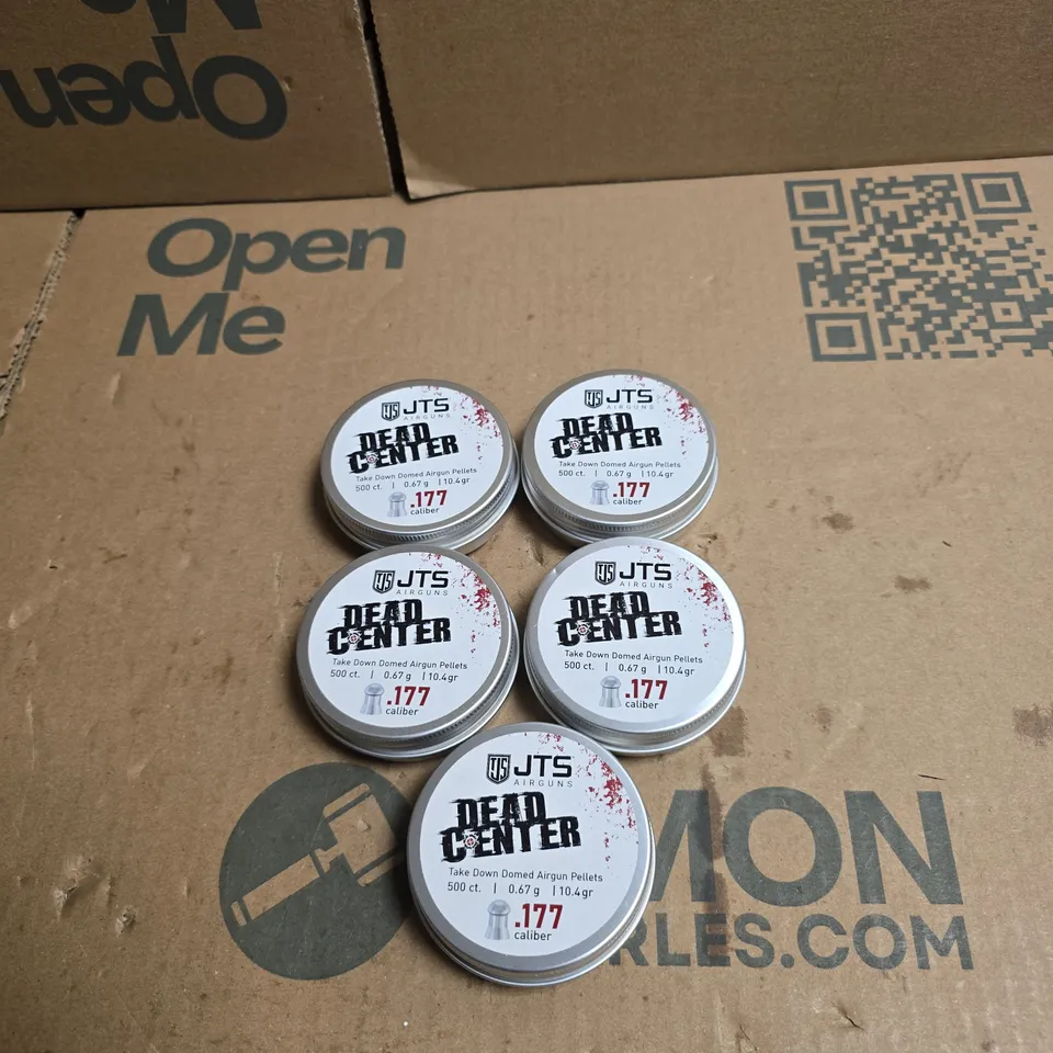 5 X JTS DEAD CENTER AIRGUN PELLETS .177 CALIBER