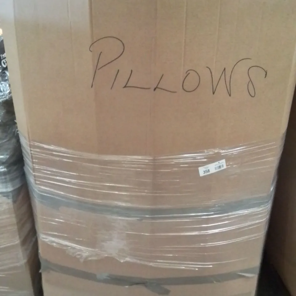 TWO LARGE BOXES OF ASSORTED BAGGED AND LOOSE SUPPORT PILLOWS ETC.
