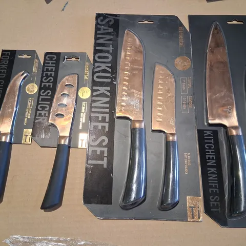 EIGHT ASSORTED CORE KITCHEN ELEMENTAL KNIVES TO INCLUDE: