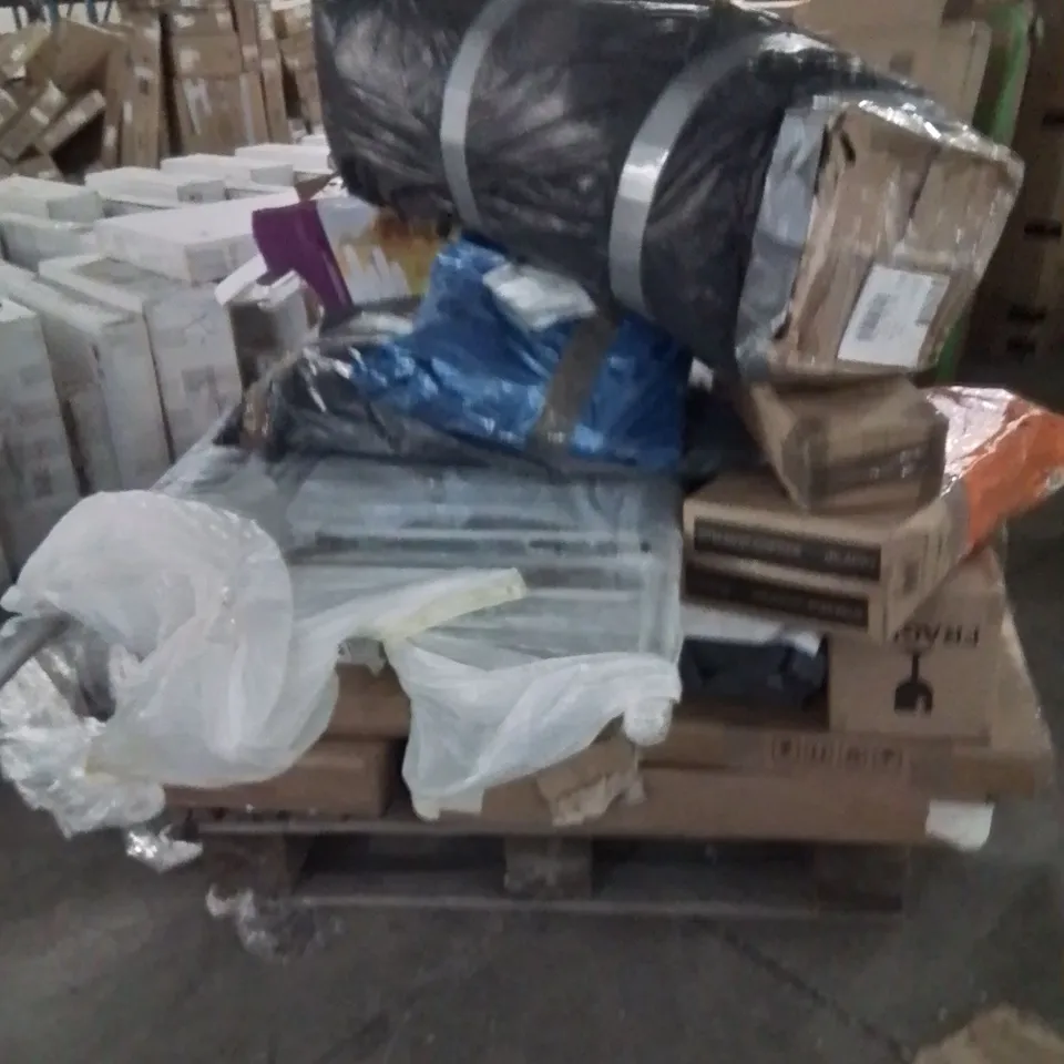 PALLET OF ASSORTED HOUSEHOLD GOODS AND PRODUCTS TO INCLUDE;STEAM MOP,SLUSHIE MACHINE,CLOTHES AIRER