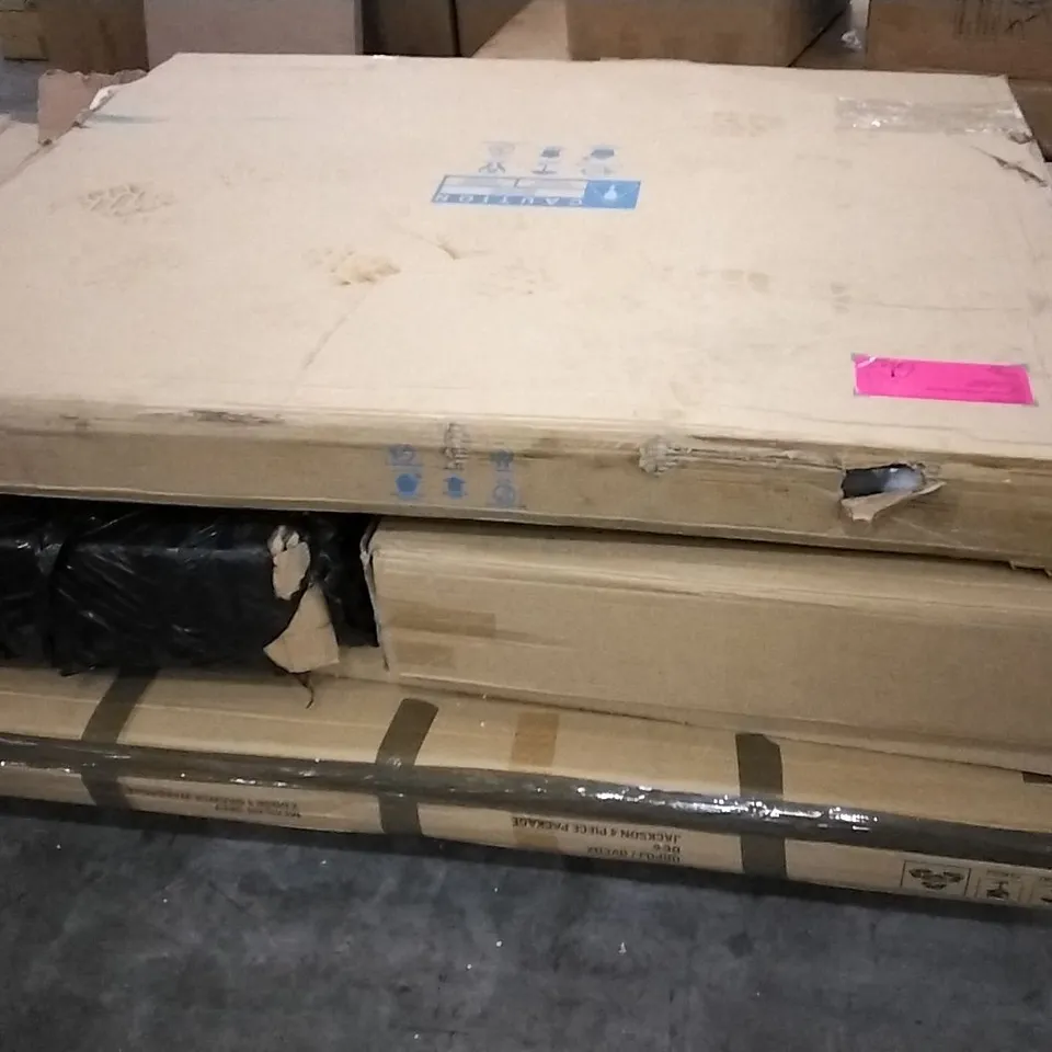PALLET OF ASSORTED FLATPACK BOXED FURNITURE PARTS