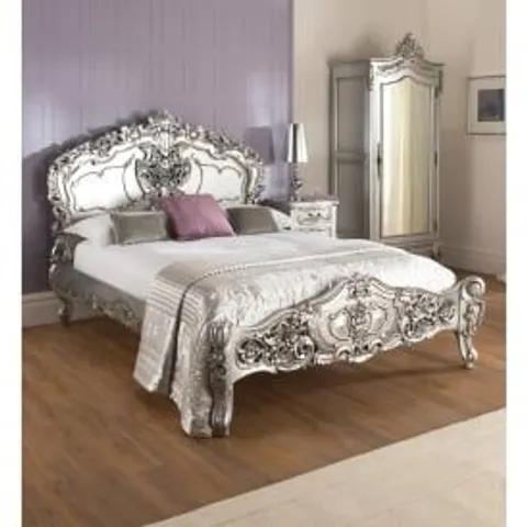 BRAND NEW BOXED HOMES DIRECT 365 SILVER SUPERKING BED FRAME (4 BOXES)