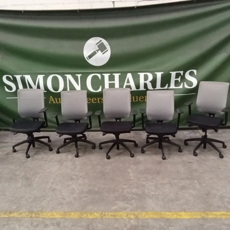 10 x ASSORTED SWIVEL OFFICE CHAIRS