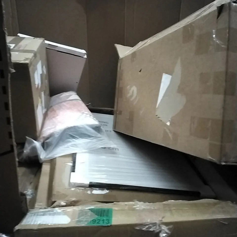 PALLET OF HOUSEHOLD ITEMS TO INCLUDE MIRROR, BED CANOPY, 3D WALL PANELS,WARDROBE, 3D PRINTER AND OTHER ASSORTED ITEMS...