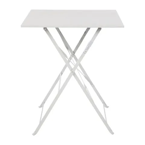 BRAND NEW BOLERO PERTH PAVEMENT STYLE SQUARE TABLE GREY 600X600MM