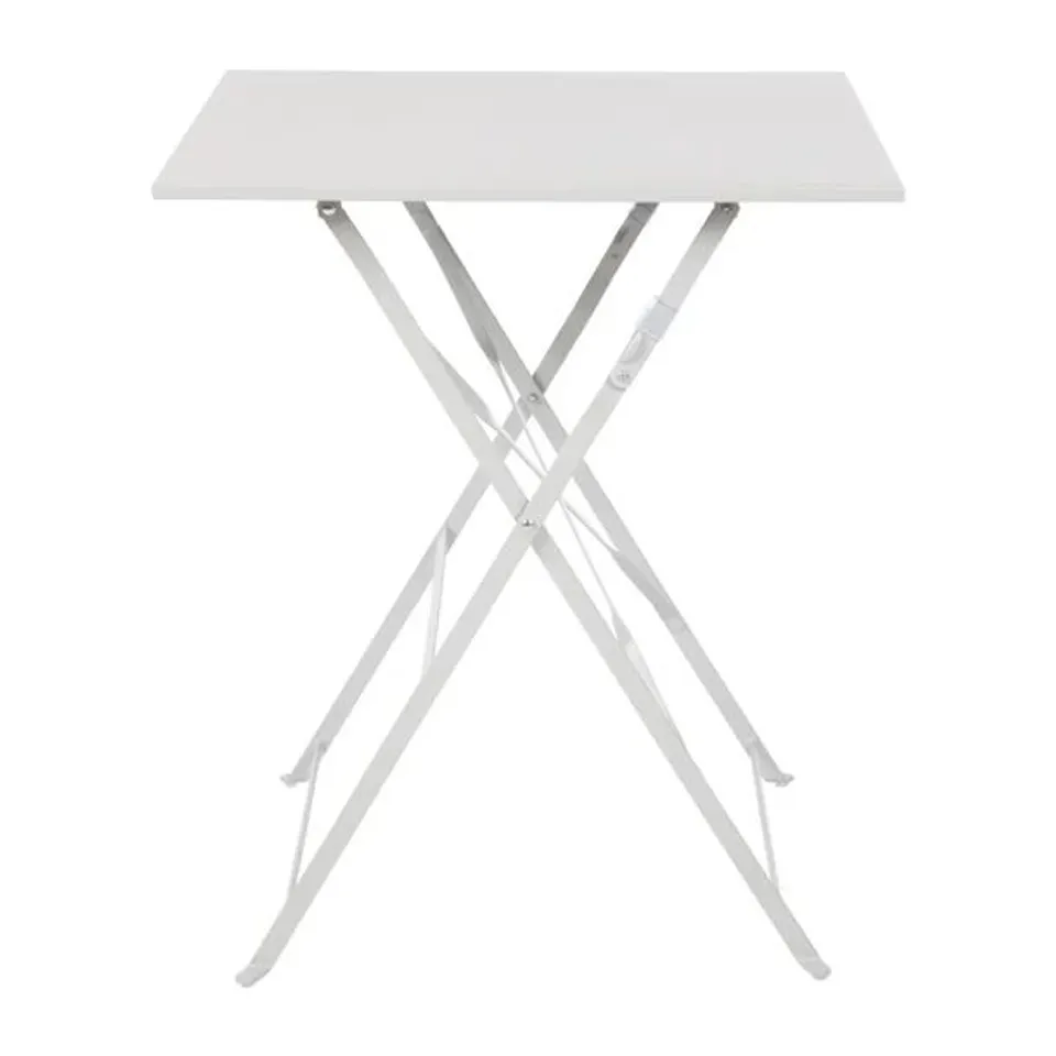 BRAND NEW BOLERO PERTH PAVEMENT STYLE SQUARE TABLE GREY 600X600MM