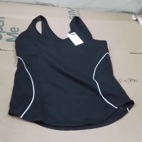 BOXED BRAND NEW APPROXIMATELY 10 SIMPLY BE PIPING VEST BLACK/WHITE SIZE 16