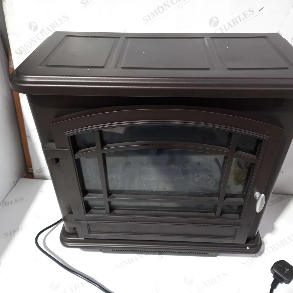 WARMLITE WINGHAM 2000W GREY ELECTRIC STOVE HEATER