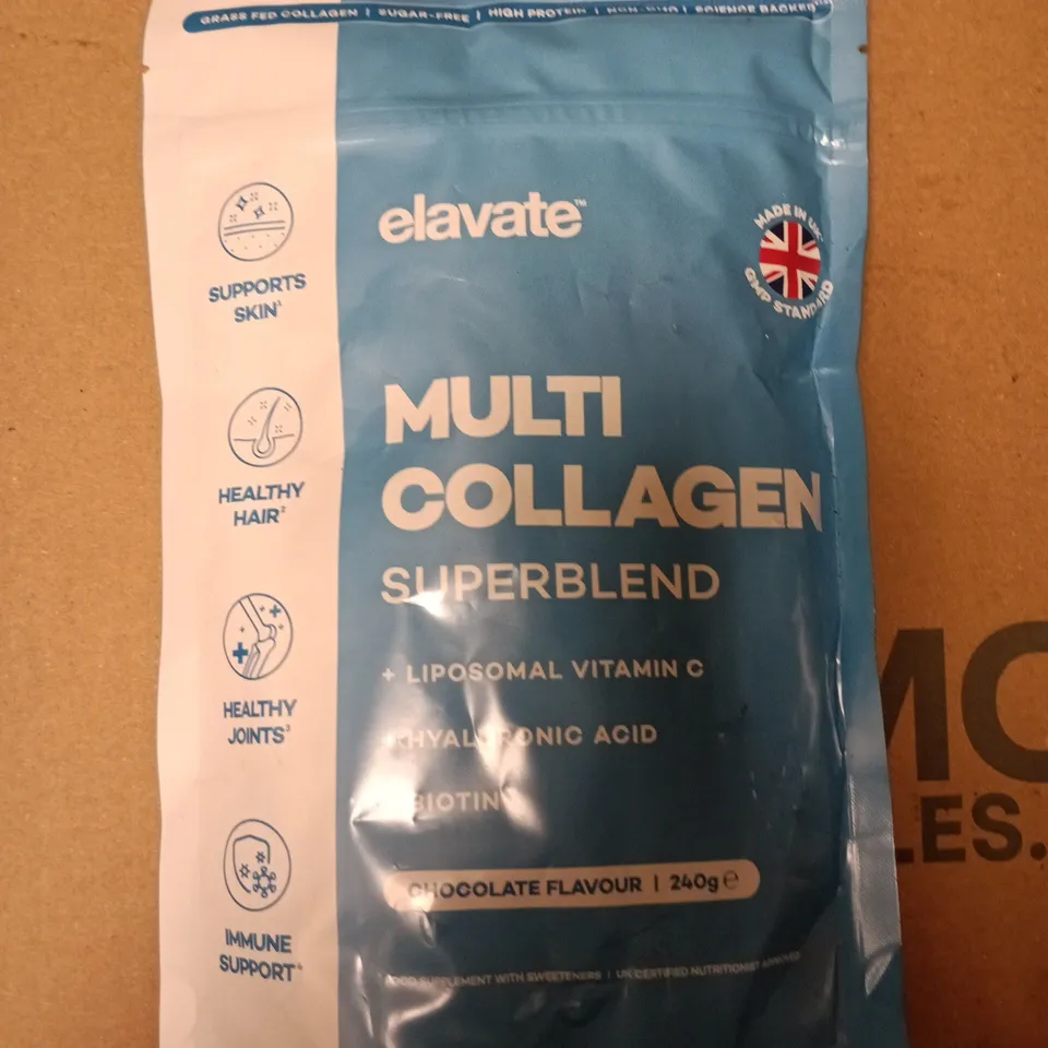 ELAVATE MULTI COLLAGEN SUPERBLEND – CHOCOLATE FLAVOUR, 240G