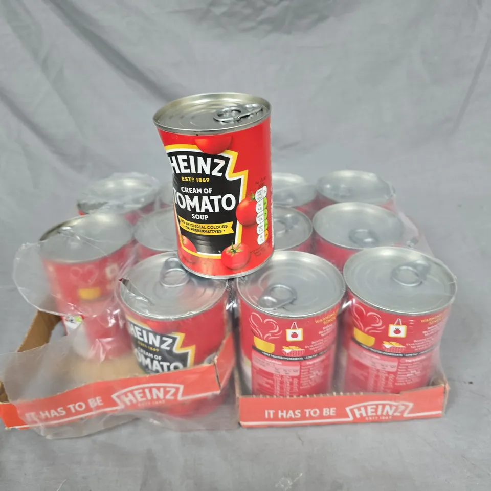 LOT OF 12 CANS OF HEINZ TOMATO SOAP