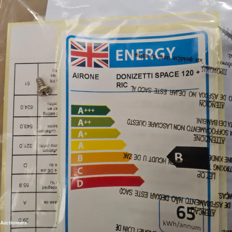 BOXED AIRONE DONIZETTI SPACE 120 EXTRACTOR 