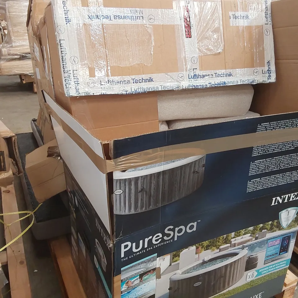 PALLET CONTAINING A LARGE ASSORTMENT OF FURNITURE PARTS ECT