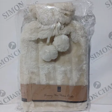 KEPLIN LUXURY HOT WATER BOTTLE IN CREAM