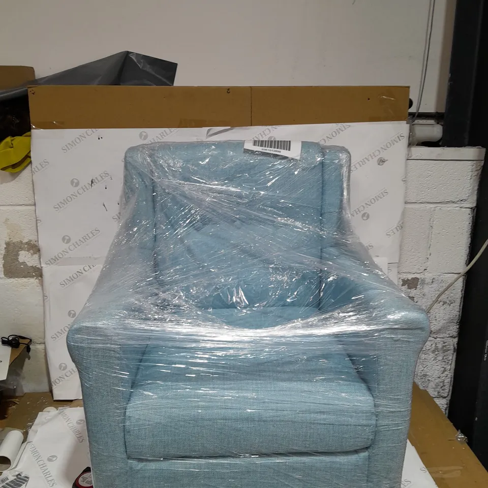 LIGHT BLUE ARMCHAIR - COLLECTION ONLY