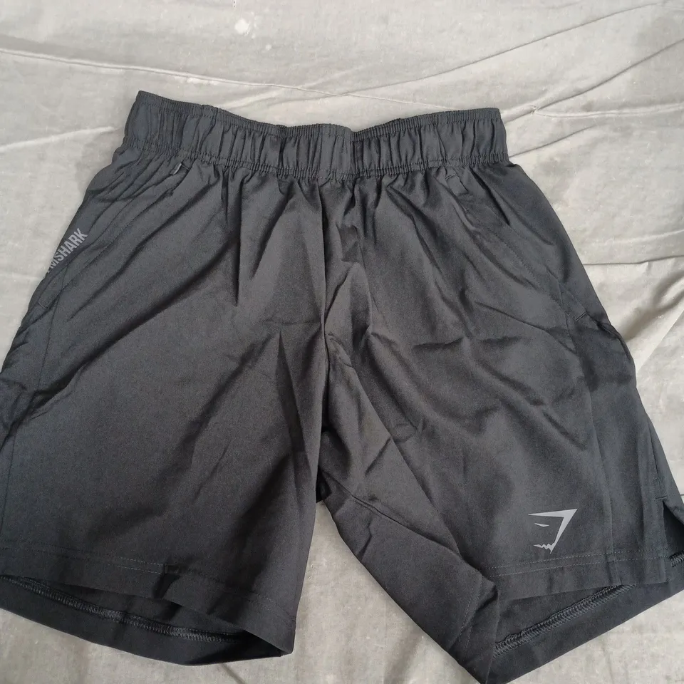 GYMSHARK SPORT 7 SHORTS – BLACK – SIZE S SLIM FIT