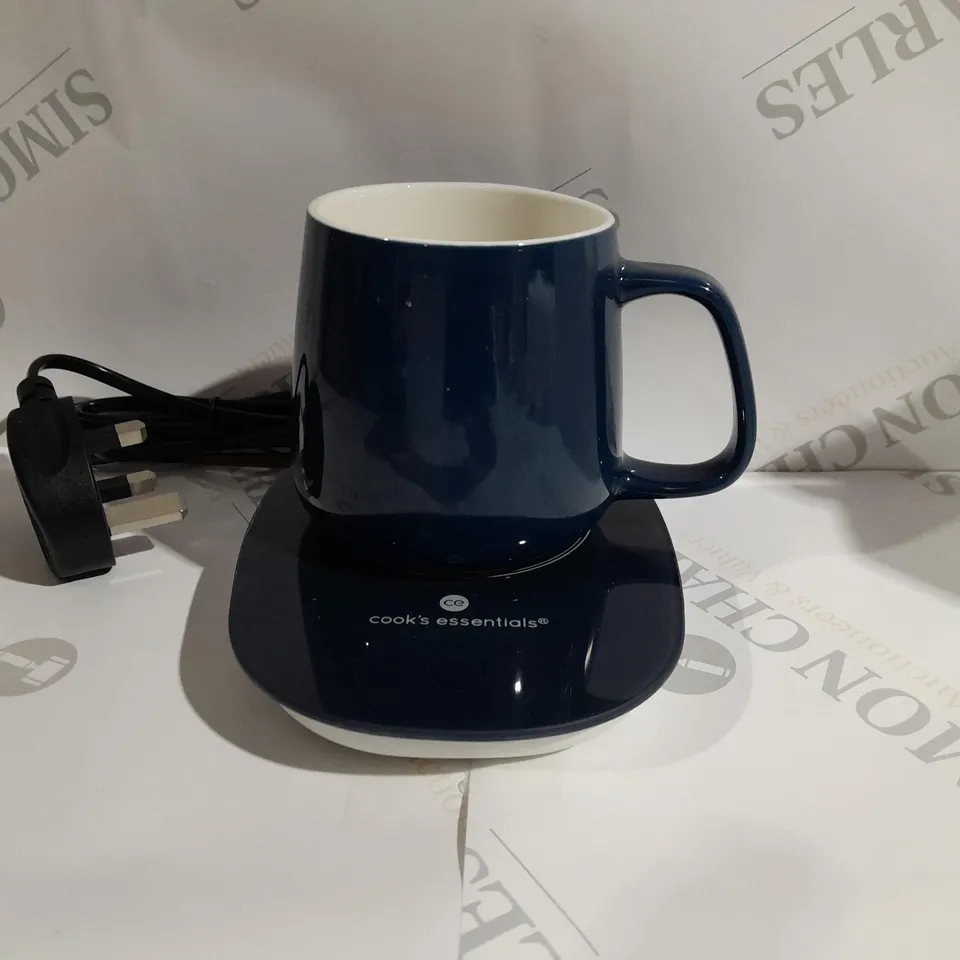 COOK'S ESSENTIALS SET OF 2 MUG WARMER GIFT SET BLUE