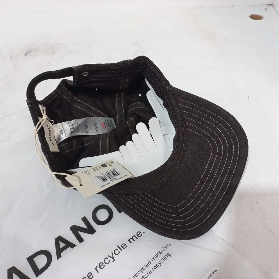 ADANOLA VARSITY APPLIQUE CAP - COFFEE BEAN