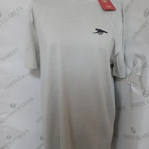 ARSENAL LEISURE SPACE DYE T-SHIRT IN GREY SIZE M