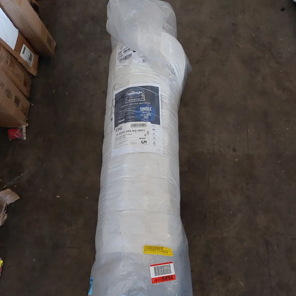BAGGED AND ROLLED 3' SINGLESPRUNG ESSEVALUE OPEN COIL MATTRESS 