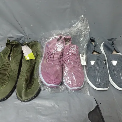 BOX OF APPROXIMATELY 10 PAIRS OF ASSORTED SHOES IN VARIOUS COLOUR, STYLES AND SIZES
