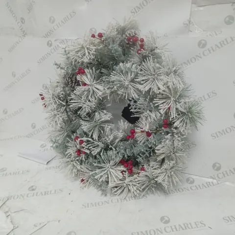 BOXED BAVARIAN LIT WREATH