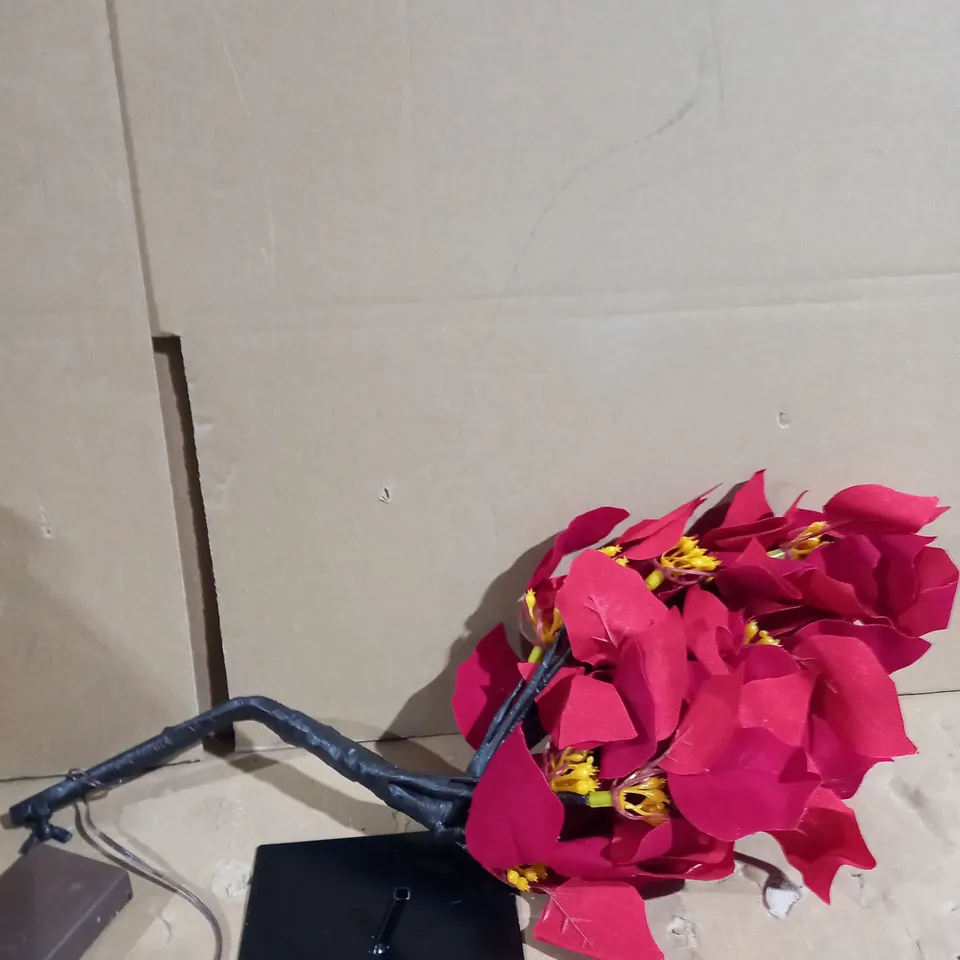 HOME REFLECTIONS PRE LIT POINSETTIA TABLE TOP TREE