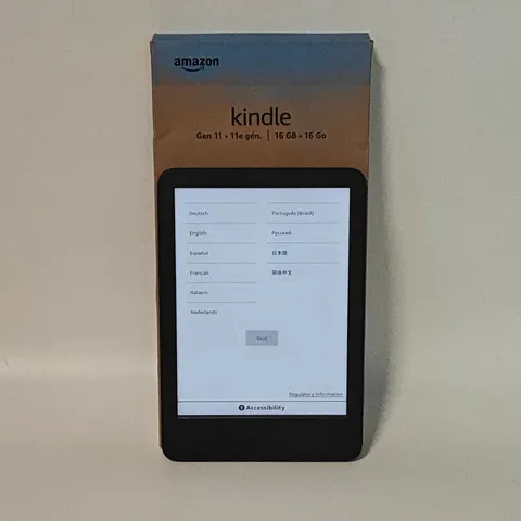 BOXED AMAZON KINDLE GEN 11 16GB E-READER IN BLACK