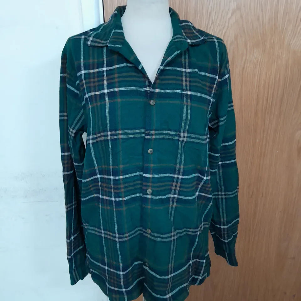 SEASALT MEN'S FATHOMER SHIRT IN AMANITA DARK FERN SIZE S RRP £69.95