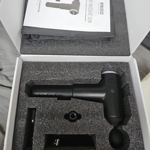 HOMEDICS PHYSIO MASSAGE GUN - DEEP TISSUE PERCUSSION MASSAGER