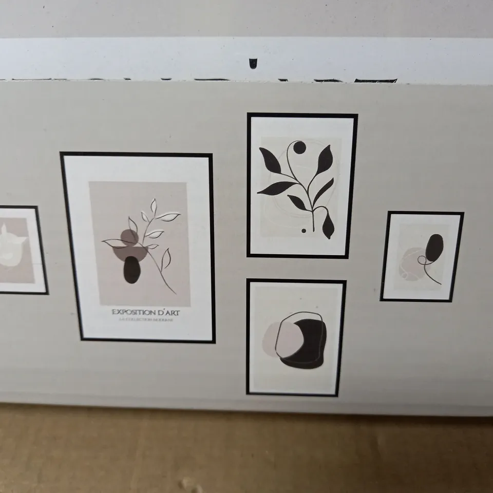 ABSTRACT GALLERY FRAMED PRINT 5-PACK