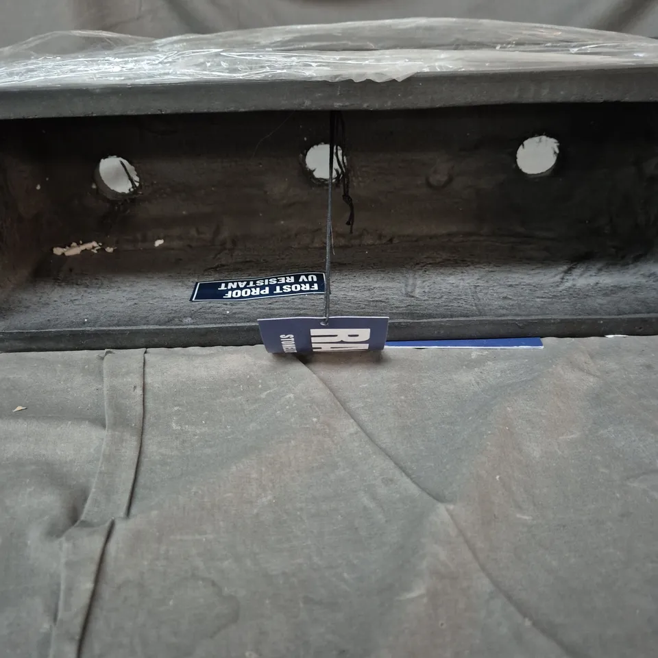 BRIGHTON PLANTERS GARDEN PLANTER TROUGH – BLACK METAL