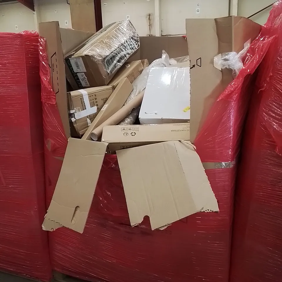 PALLET OF ASSORTED HOUSEHOLD GOODS AND PRODUCTS TO INCLUDE; CHAIR MATS, DOORWAY CHIN-UP BARS, INSECT KILLER ETC