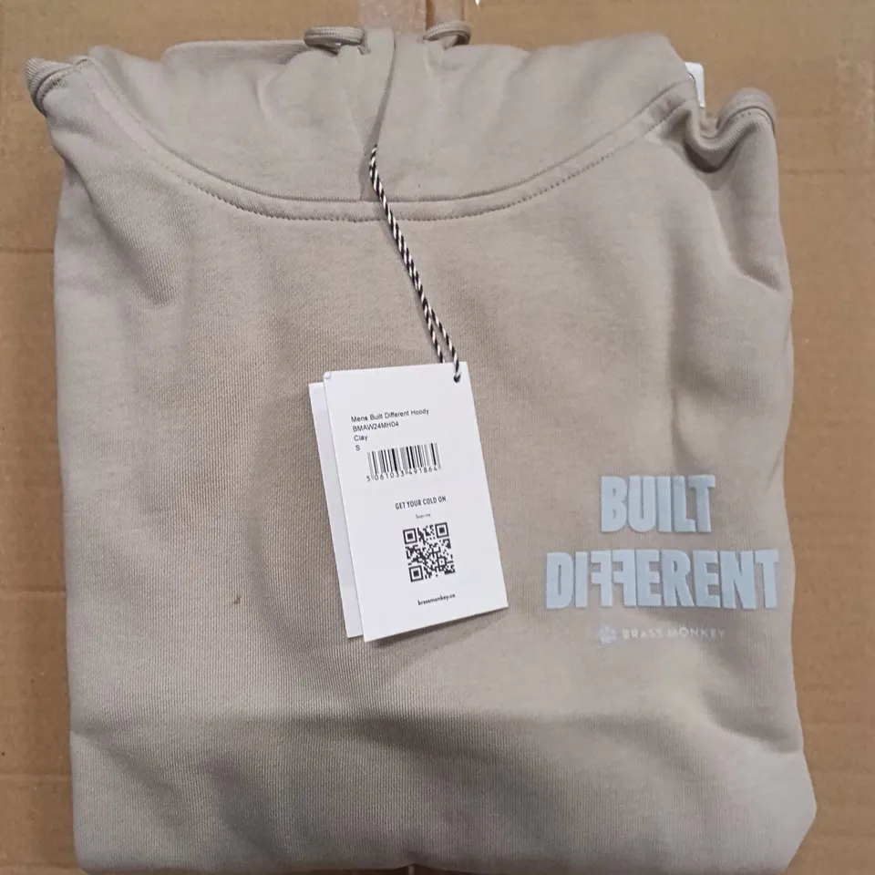 BRAND NEW BOX OF BRASS MONKEY HOODIES - CLAY SIZE SMALL APPROXIMATELY 4