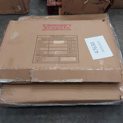 BOXED RATTAN BARCELONA 120 X 120 TABLE IN BLACK RATTAN (2 BOXES)