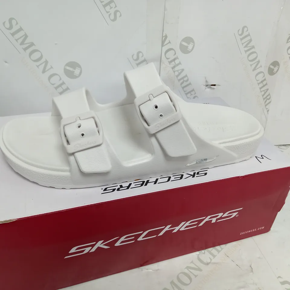 SKETCHERS FOAMIES WHITE SANDAL SIZE 7