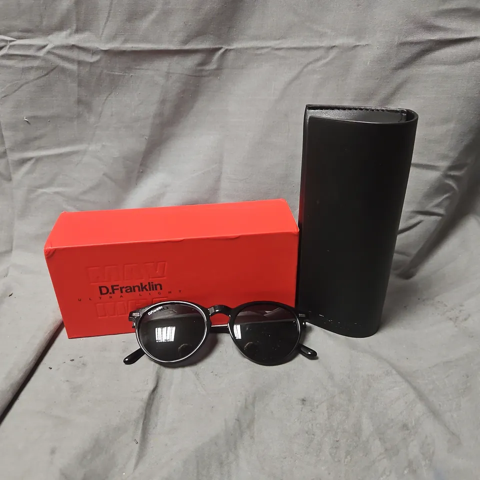 BOXED D.FRANKLIN SUNGLASSES DFKSUN0143 ULTRA LIGHT MAX BLACK