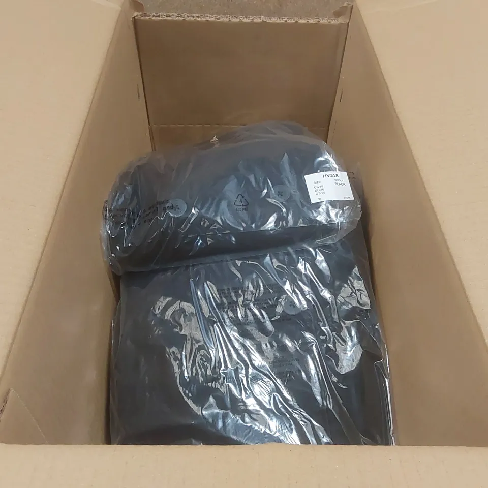 BOX CONTAINING APPROXIMATELY 7x BRAND NEW JD WILLIAMS BLACK HOODED TRENCH COATS